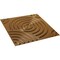 Ekena Millwork 19 5/8in. W x 19 5/8in. H Spiral EnduraWall Decorative 3D Wall Panel Covers 2.67 Sq. Ft. WP20X20SPDVG - alternate 4